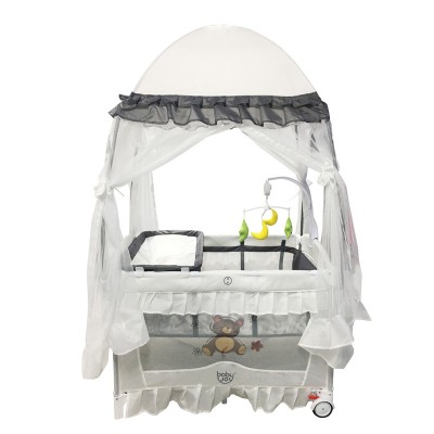 New Product 2020 Portable Baby Bed And Net, Baby Furniture Folding Baby Cot With Mosquito Net/