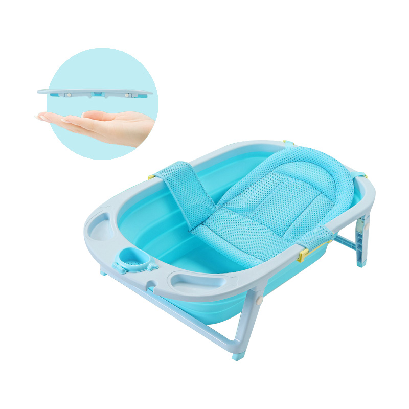 New Products Foldable Baby Bath Tub, Cobabies Plastic Baby Tubs For Bathing/